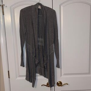 Cupio Charcoal Open Front Cardigan